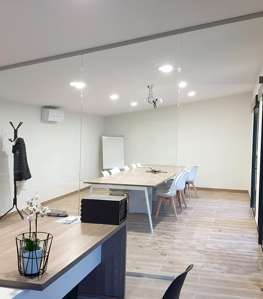 Cloison verre bureau Toulouse